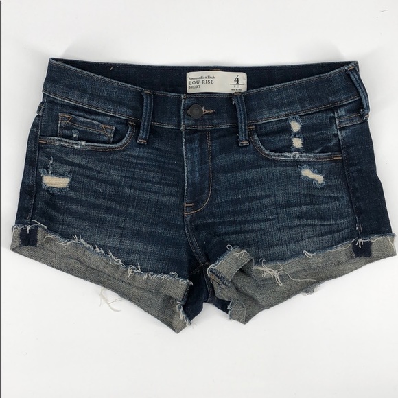 Two Pairs Abercrombie & Fitch Low Rise Shorts Sz 4 - Picture 3 of 8